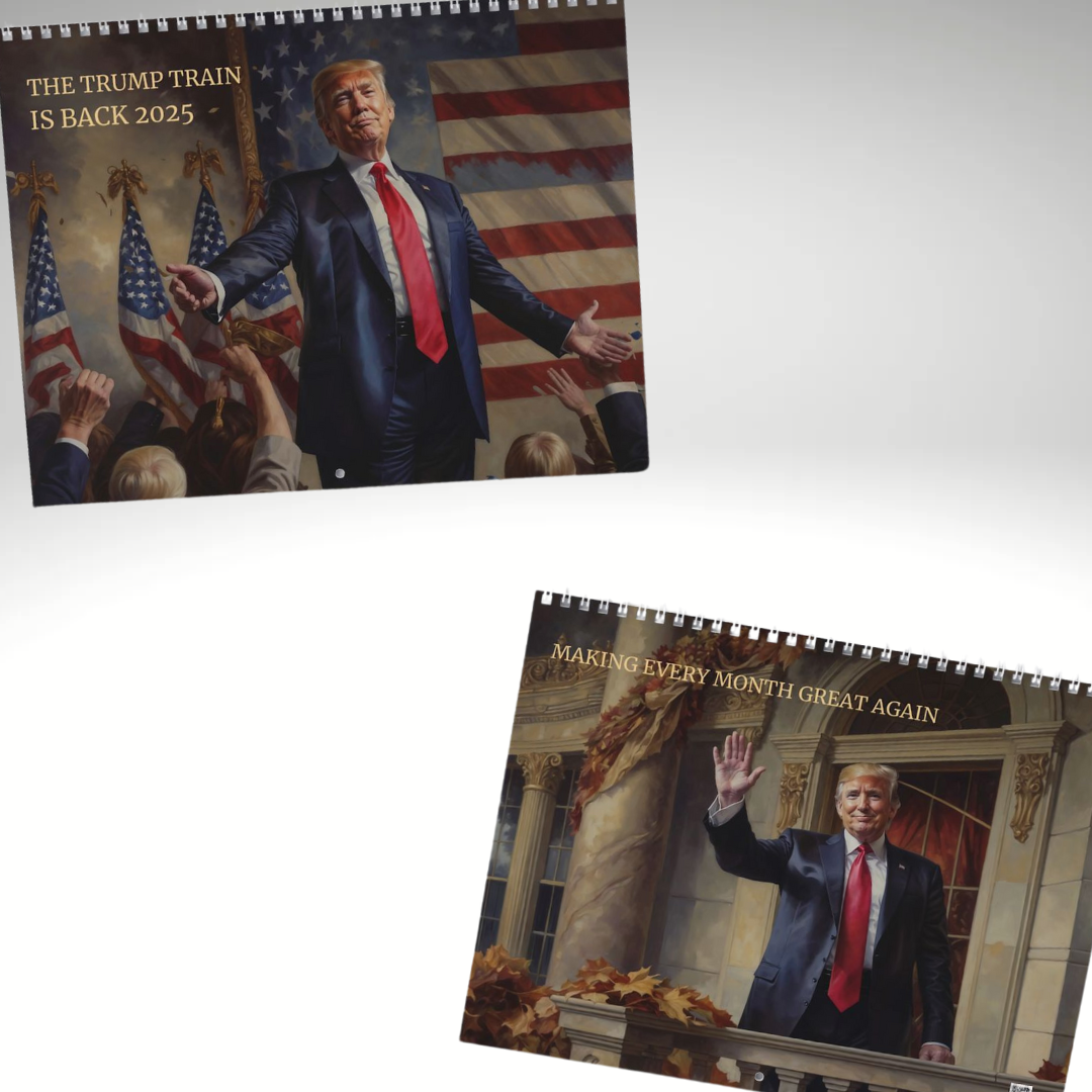 Trump 2025 Wall Calendar | Hilarious Gift for Trump Fans | 12 Months of Patriotic Fun