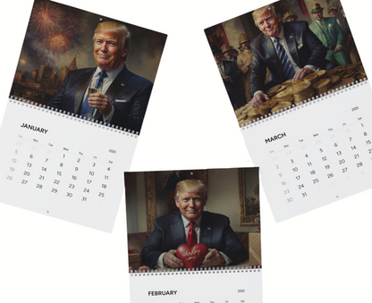 Trump 2025 Wall Calendar | Hilarious Gift for Trump Fans | 12 Months of Patriotic Fun