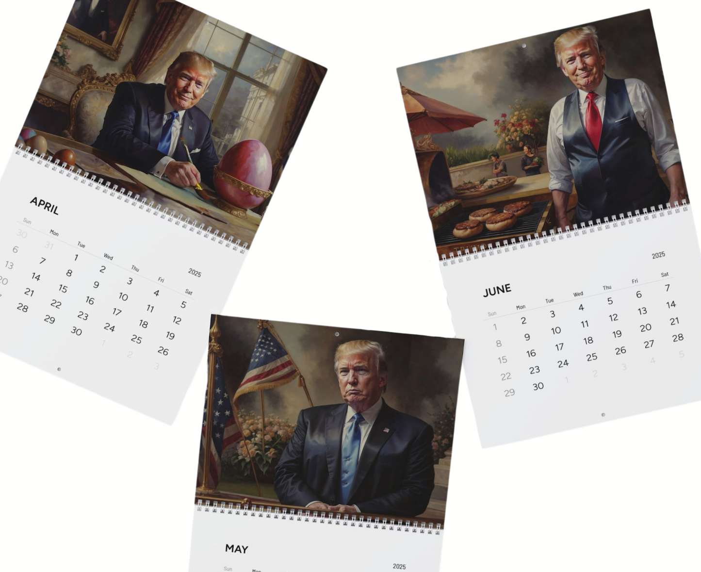 Trump 2025 Wall Calendar | Hilarious Gift for Trump Fans | 12 Months of Patriotic Fun