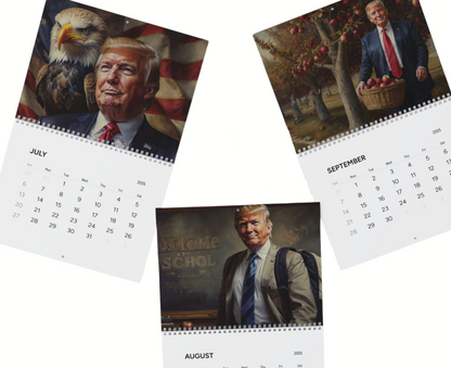 Trump 2025 Wall Calendar | Hilarious Gift for Trump Fans | 12 Months of Patriotic Fun