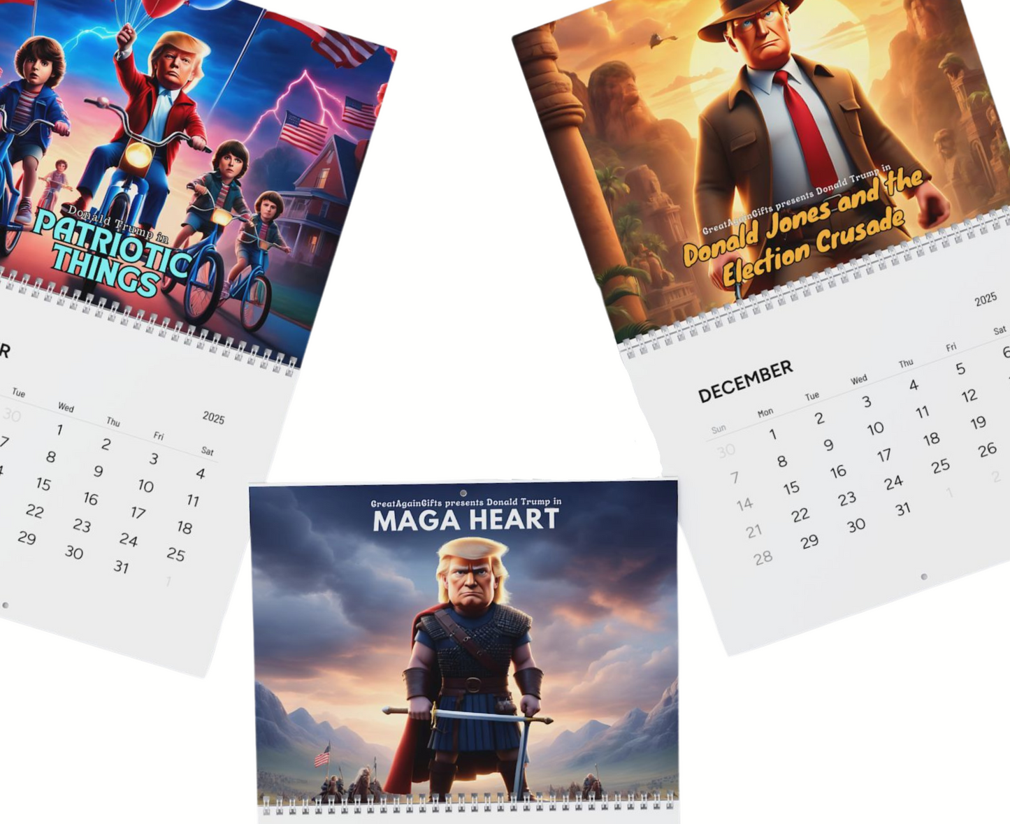 2025 Trump Pixar Movie Poster Calendar - Hilarious Gift for Trump Supporters - MAGA Movie Magic Collection