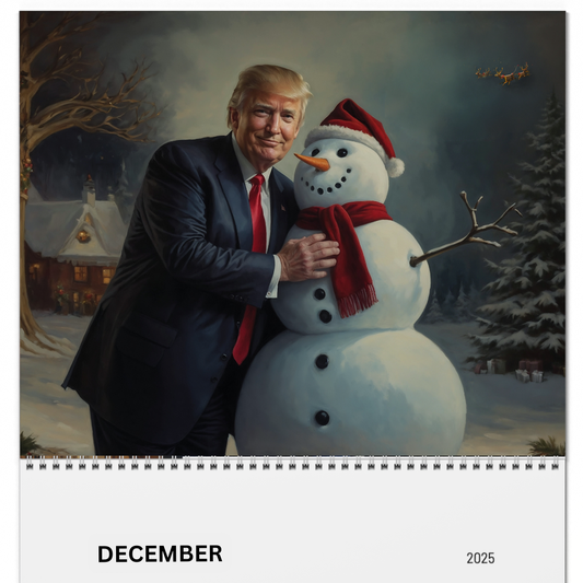 Trump 2025 Wall Calendar | Hilarious Gift for Trump Fans | 12 Months of Patriotic Fun