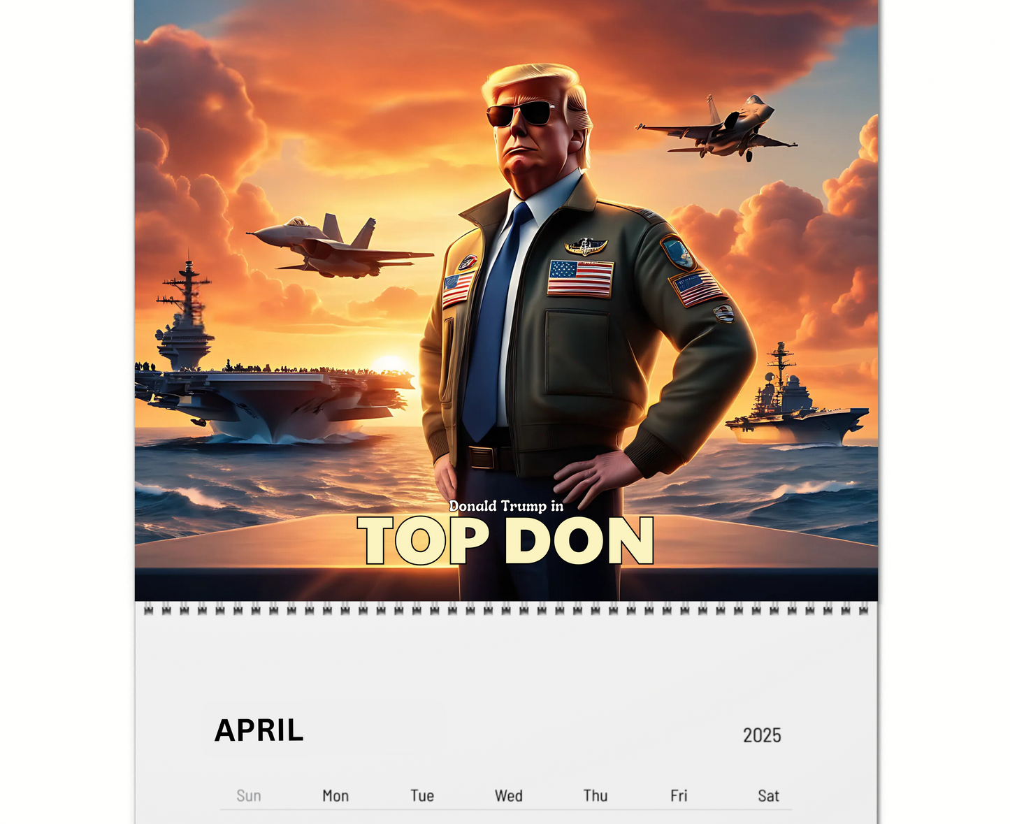 2025 Trump Pixar Movie Poster Calendar - Hilarious Gift for Trump Supporters - MAGA Movie Magic Collection