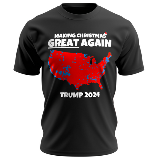 Making Christmas Great Again Trump 2024 Unisex T-Shirt, Trump 47th President Tee