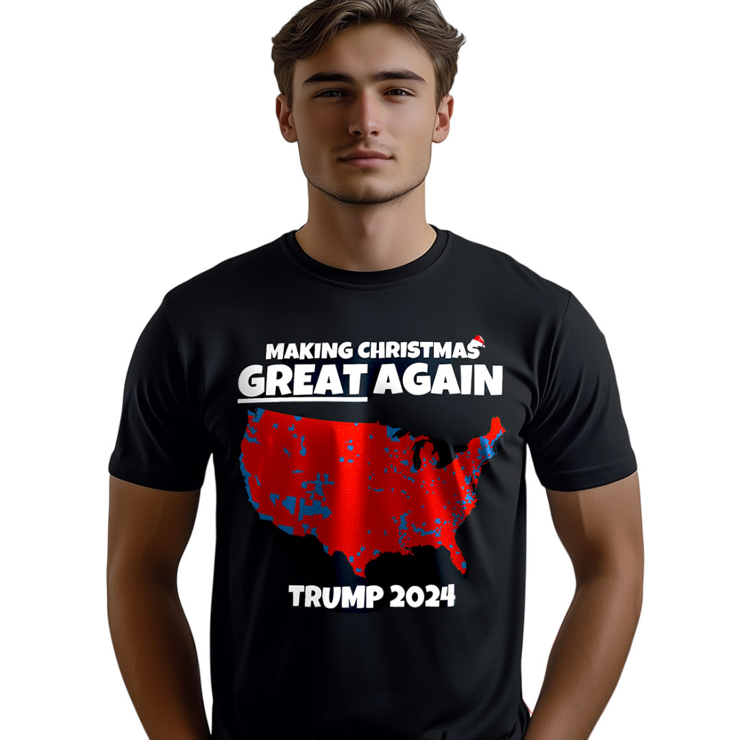 Making Christmas Great Again Trump 2024 Unisex T-Shirt, Trump 47th President Tee